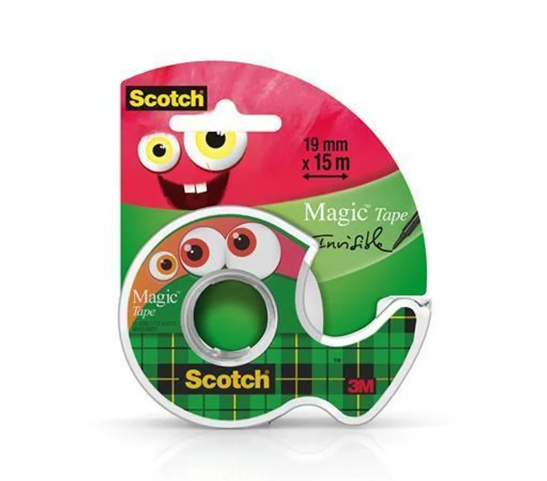 Hlavný obrázok produktu Samolepící páska "Magic Tape 810", s dávkovačem, 19mm x 15m, 3M SCOTCH