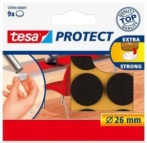 Samolepiace podložky Protect® 57894, hnedá, plsť, 26 mm, TESA