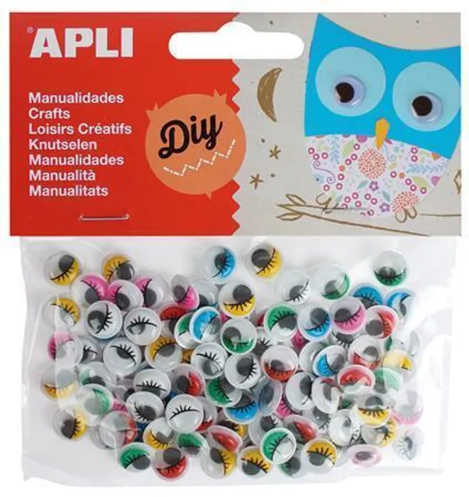 Hlavný obrázok produktu Samolepící pohyblivé oči "Creative", mix barev, ovál, APLI