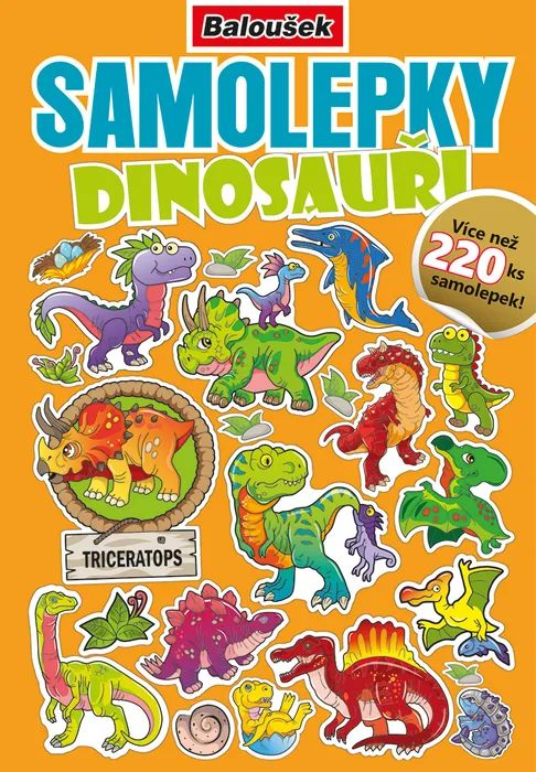 Hlavný obrázok produktu Samolepkový sešit - Dinosauři