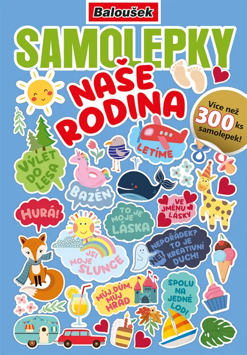 Hlavný obrázok produktu Samolepkový sešit - Naše rodina