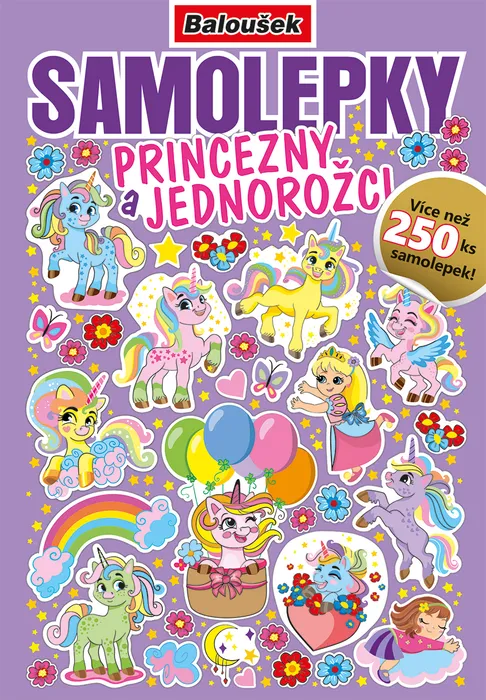 Hlavný obrázok produktu Samolepkový sešit - Princezny a jednorožci