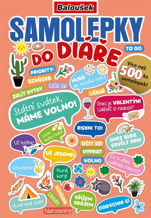 Hlavný obrázok produktu Samolepkový sešit - Samolepky do diáře