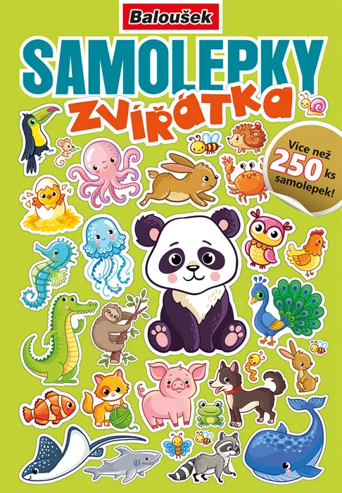 Hlavný obrázok produktu Samolepkový sešit - Zvířátka