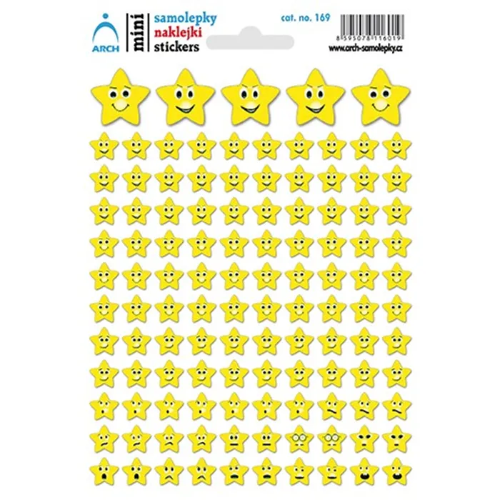 Hlavný obrázok produktu Samolepky "Hvězdičky" žluté