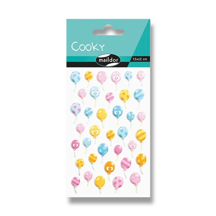 Hlavný obrázok produktu Samolepky Maildor 3D Cooky Balónky