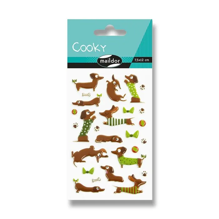 Hlavný obrázok produktu Samolepky Maildor 3D Cooky Jezevčík