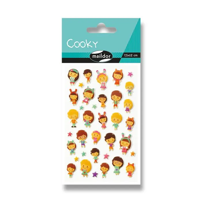 Hlavný obrázok produktu Samolepky Maildor 3D Cooky Kawai panenky