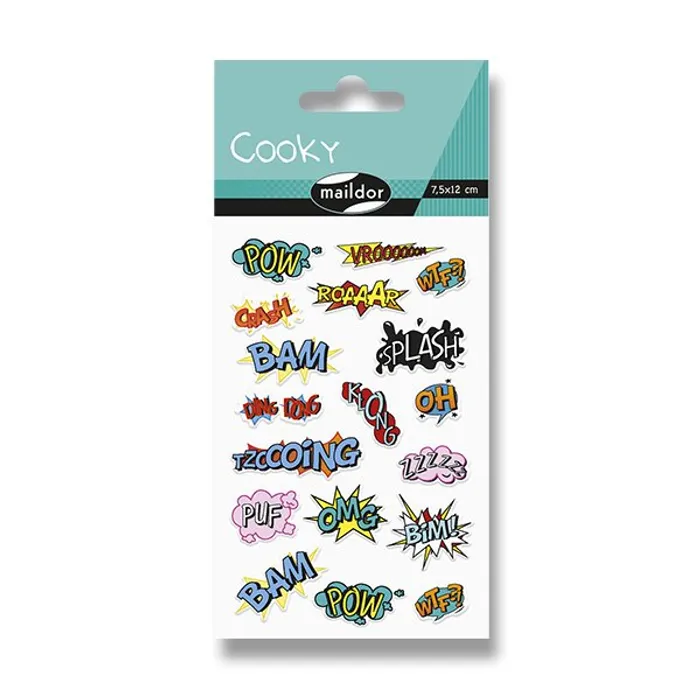Hlavný obrázok produktu Samolepky Maildor 3D Cooky Komiks