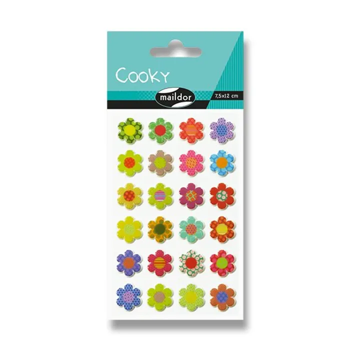 Hlavný obrázok produktu Samolepky Maildor 3D Cooky Kytičky