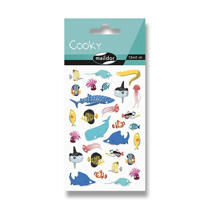 Hlavný obrázok produktu Samolepky Maildor 3D Cooky Mořská zvířátka