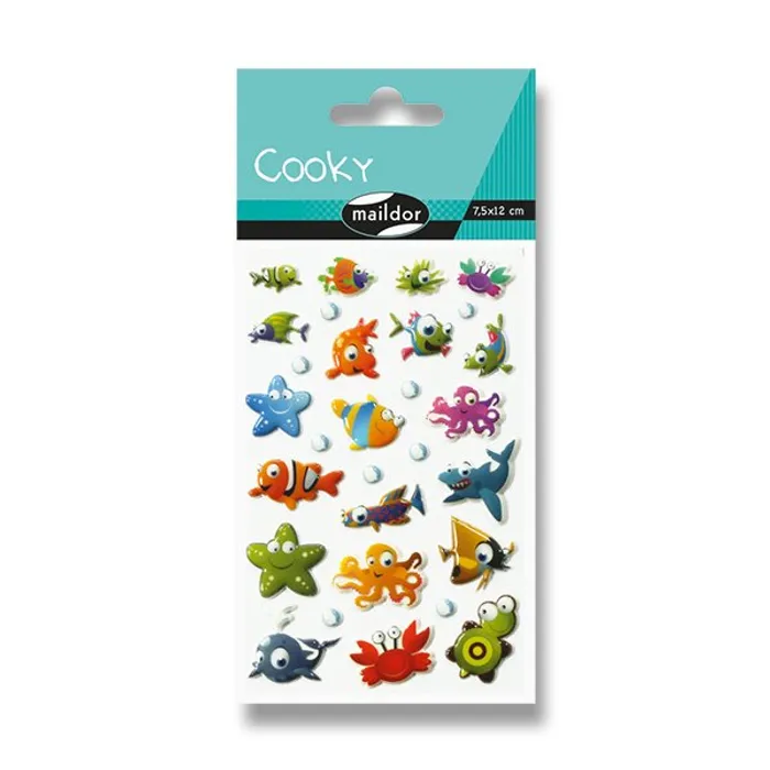 Hlavný obrázok produktu Samolepky Maildor 3D Cooky Mořský svět
