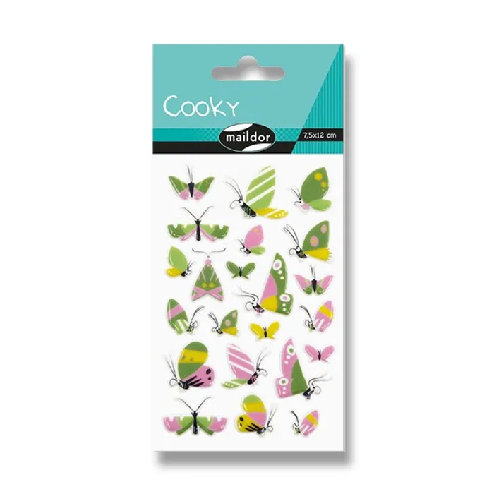 Hlavný obrázok produktu Samolepky Maildor 3D Cooky Motýlci