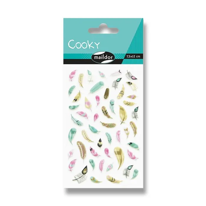Hlavný obrázok produktu Samolepky Maildor 3D Cooky Peříčka