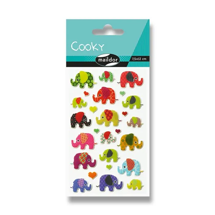 Hlavný obrázok produktu Samolepky Maildor 3D Cooky Sloni