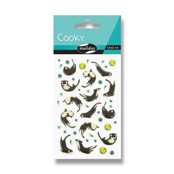 Hlavný obrázok produktu Samolepky Maildor 3D Cooky Vydry