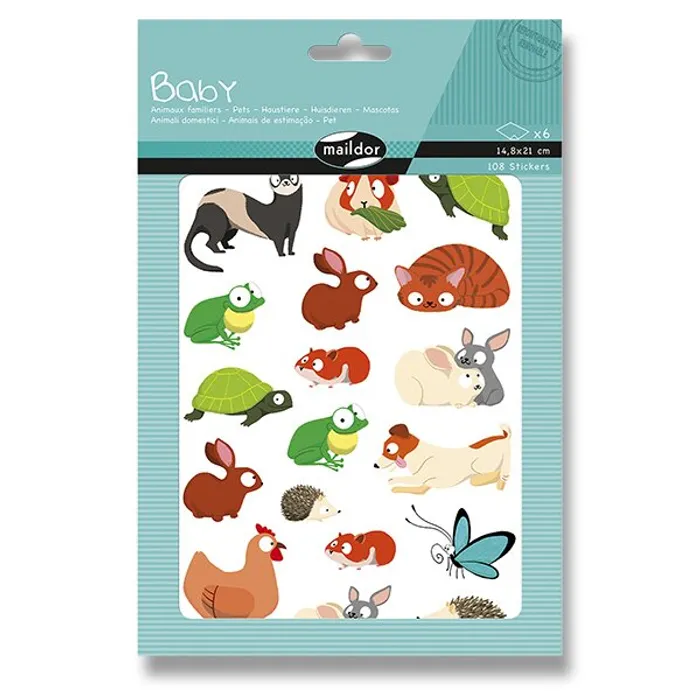 Hlavný obrázok produktu Samolepky Maildor Baby Domácí zvířátka