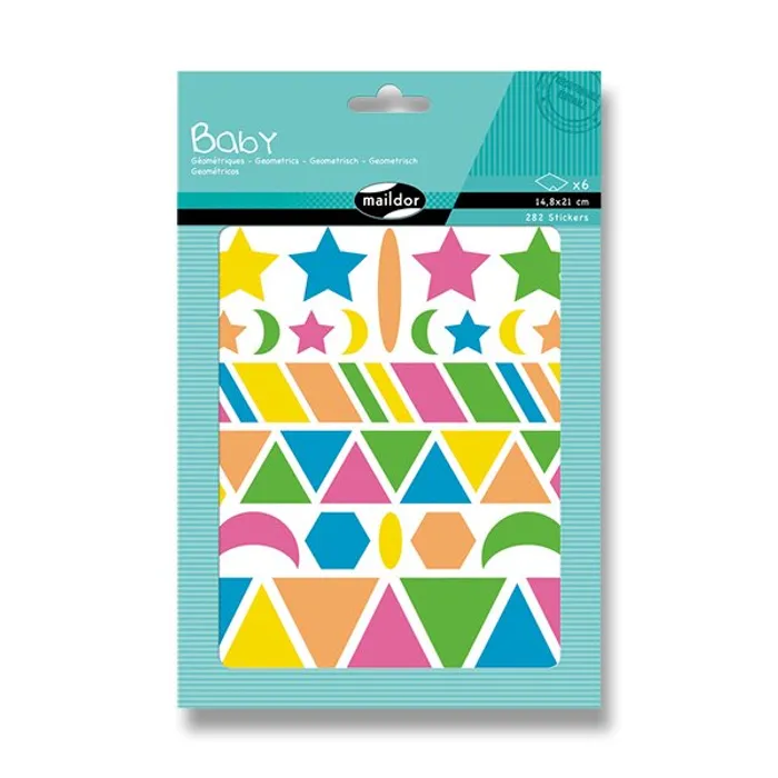 Hlavný obrázok produktu Samolepky Maildor Baby Geometrické tvary