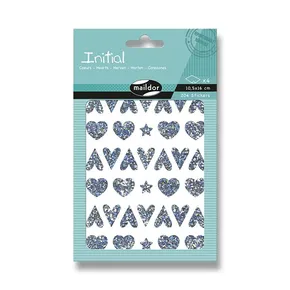 Samolepky Maildor Initial Holographic Hviezdy a srdce