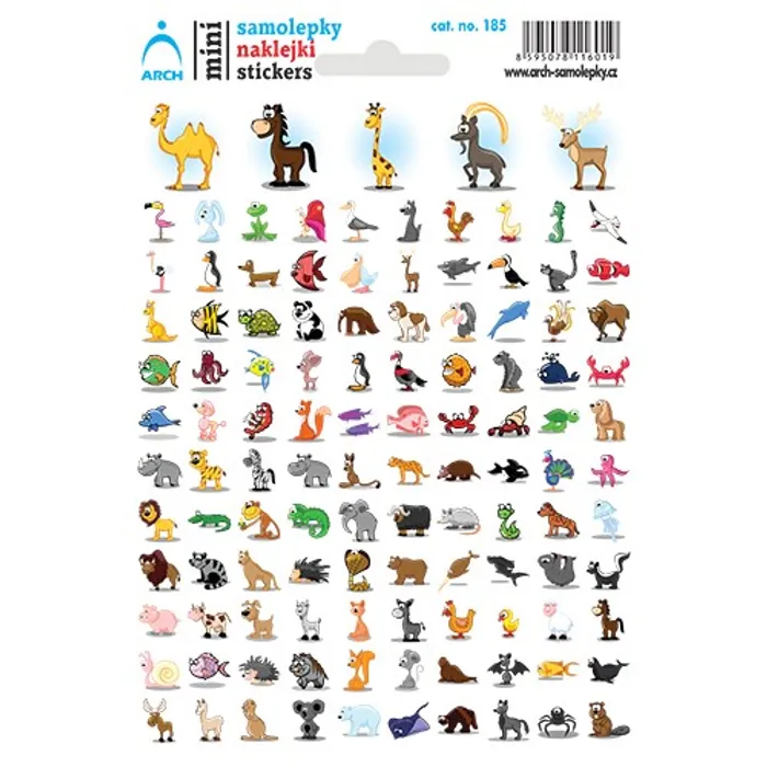 Hlavný obrázok produktu Samolepky "Kreslená zvířátka"