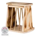Ďalší obrázok produktu Samostatne stojace krmítko na seno, drevené 25 x 22 x 18 cm