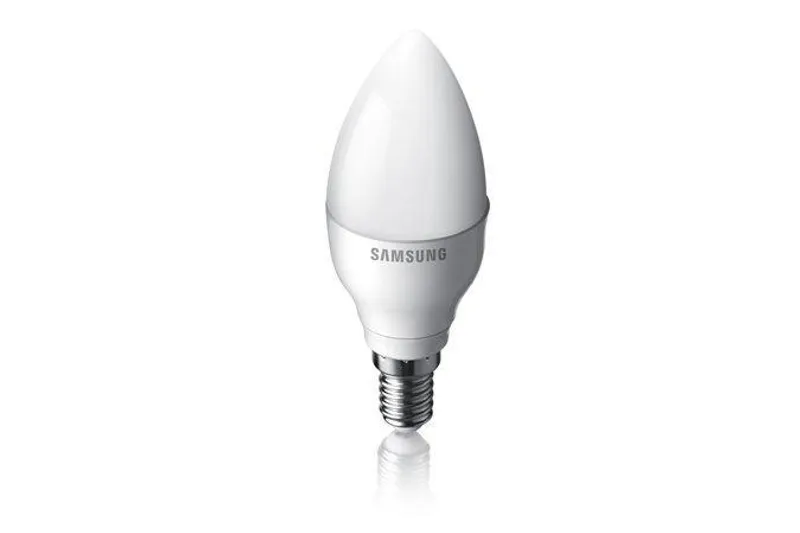 Hlavný obrázok produktu Samsung B35 E14 2700K 3.2W. Barva: stříbrná, bílá, Světlá barva: Teplá bílá. Třída energet