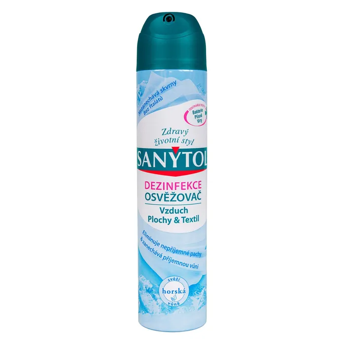 Hlavný obrázok produktu Sanytol horská vůně desinfekční osvěžovač vzduchu na plochy a textil 300 ml