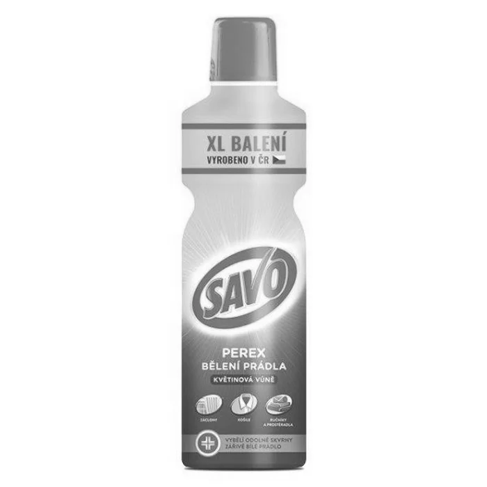 Hlavný obrázok produktu Savo Perex Květinová vůně parfémovaný přípravek předpírání a bělení prádla 1,2 l