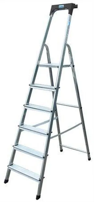 Hlavný obrázok produktu Schůdky, 6 schodů, hliníkové, KRAUSE "Safety"