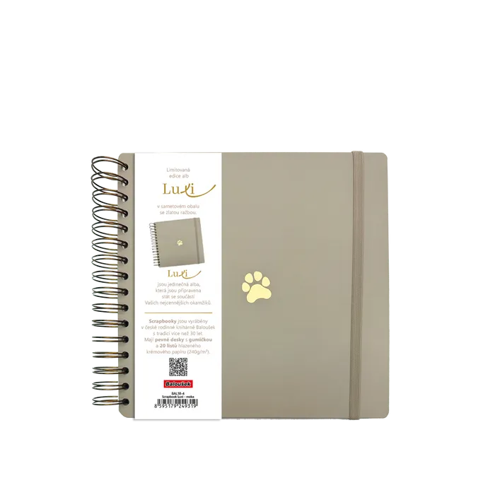Hlavný obrázok produktu Scrapbook Luxi - 210x210 - lamino - moka