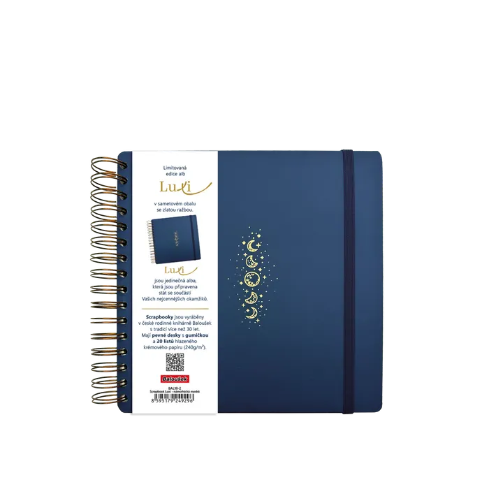 Hlavný obrázok produktu Scrapbook Luxi - 210x210 - lamino - námořnická modrá