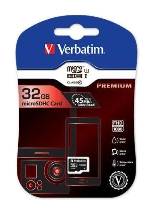 Hlavný obrázok produktu SecureDigital SDHC 32GB micro paměťová karta , Class 10, Verbatim