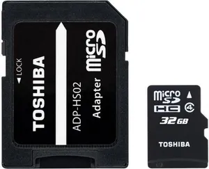 SecureDigital SDHC 32GB mikro paměťová karta, Class 4, s adaptérem, TOSHIBA