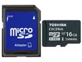 SecureDigital SDHC "Exceria" 16 GB mikro pamäťová karta, UHS 3, s adaptérom, TOSHIBA