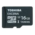 SecureDigital SDHC "Exceria" 16 GB mikro pamäťová karta, UHS 3, s adaptérom, TOSHIBA