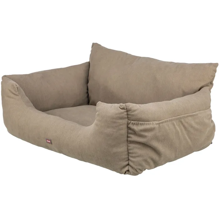 Hlavný obrázok produktu Sedačka / pelech do auta Double, 80 x 60 x 35 cm, šedobéžová