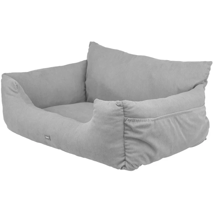 Hlavný obrázok produktu Sedačka / pelech do auta Double, 80 x 60 x 35 cm, šedobéžová
