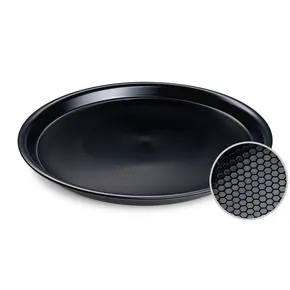 Servírovací podnos (PS) Gastro okrúhly čierny priemer 37 x 3 cm [1 ks]