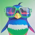 Ďalší obrázok produktu Zošit "Animal", A4, linajkovaný s okrajmi, 40+2 listy, tučniak, MITAMA 62744-90119