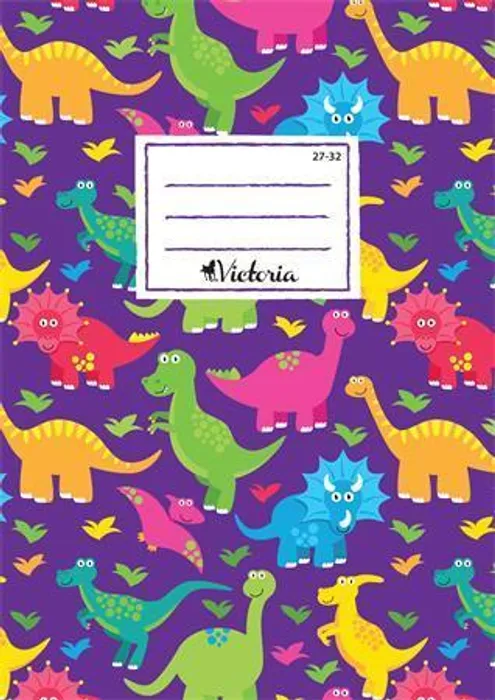 Hlavný obrázok produktu Sešit  "Dinosaurus", A5, čtverečkovaný, 32 listů, VICTORIA