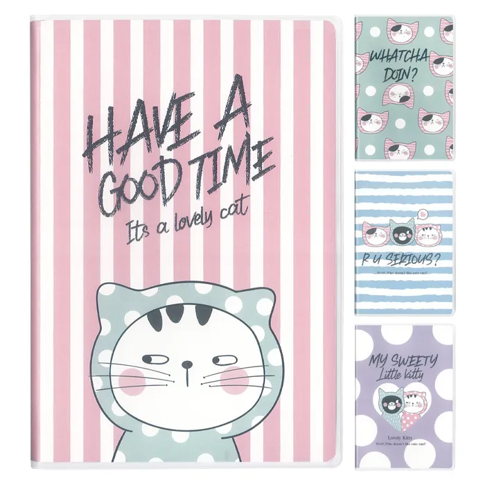 Hlavný obrázok produktu Sešit linkovaný A5 / 72 listový M&G s PVC obalem So Many Cats Pastel (4 designy)