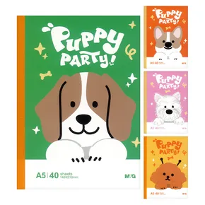 Linkovaný zošit A5 M&G Puppy Party! (4 dizajny)
