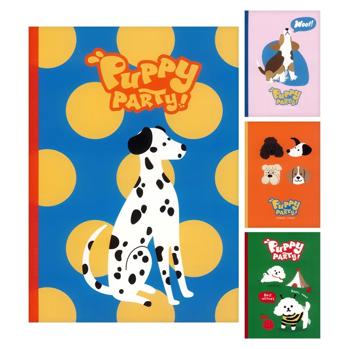 Hlavný obrázok produktu Sešit linkovaný B5 M&G Puppy Party! (4 designy)