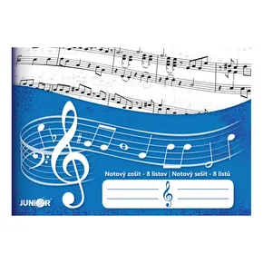Notový zošit - 8 listov - JUNIOR