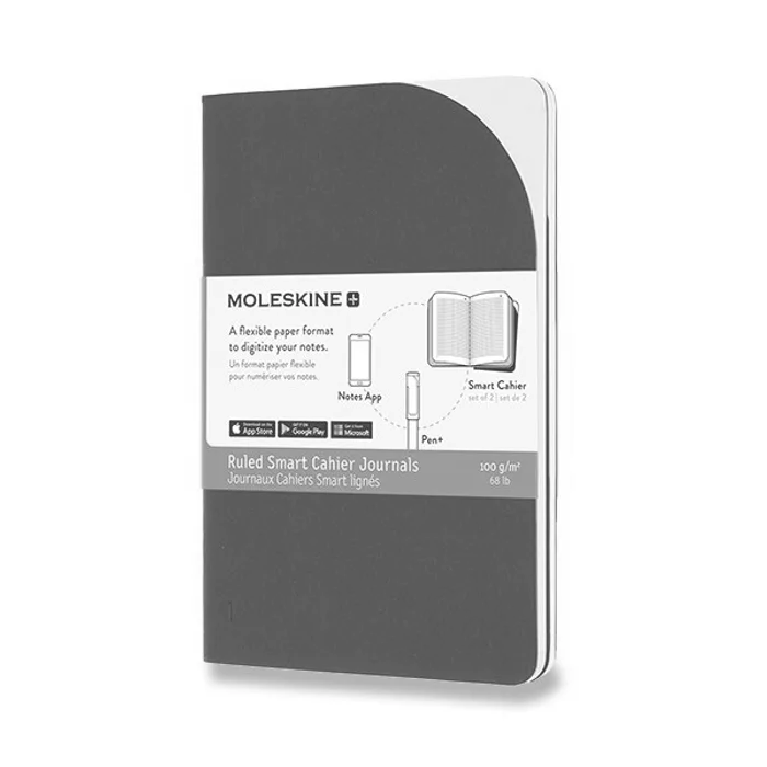 Hlavný obrázok produktu Sešity Moleskine Smart - měkké desky S, linkované, 2 ks, černé