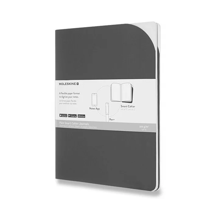 Hlavný obrázok produktu Sešity Moleskine Smart - měkké desky XL, čisté, 2 ks, černé