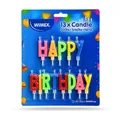 Ďalší obrázok produktu Sada sviečok na špajdli "HAPPY BIRTHDAY" 65 mm [1 sada]