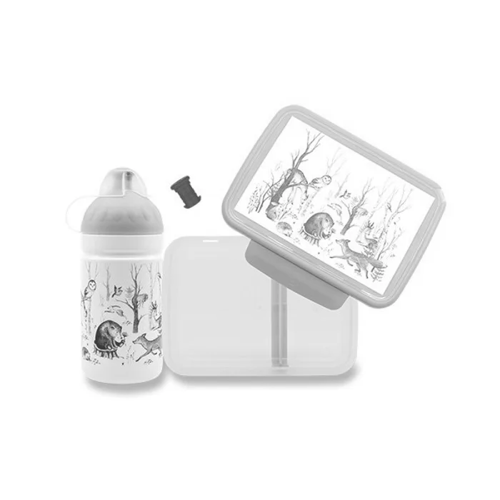 Hlavný obrázok produktu Set Zdravá lahev 0,5 l a Zdravá sváča Lesní zvířátka