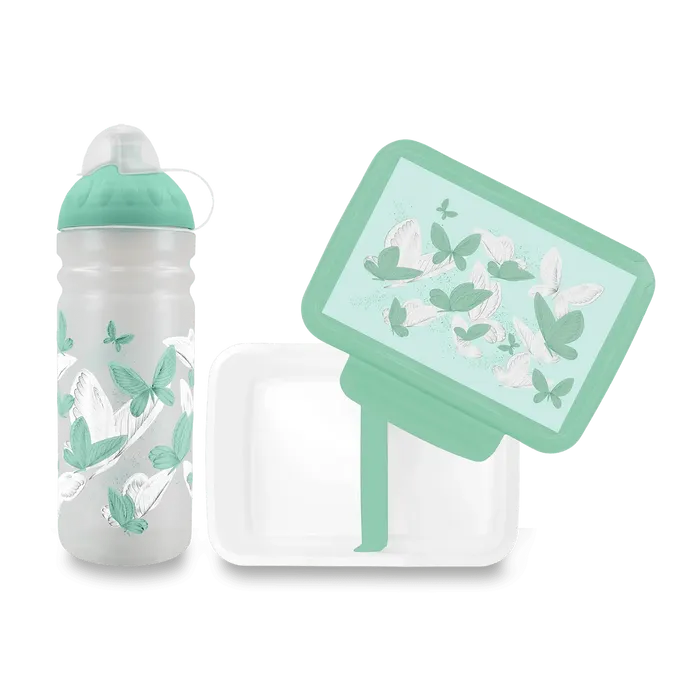 Hlavný obrázok produktu Set Zdravá lahev 0,7 l a Zdravá sváča - butterfly