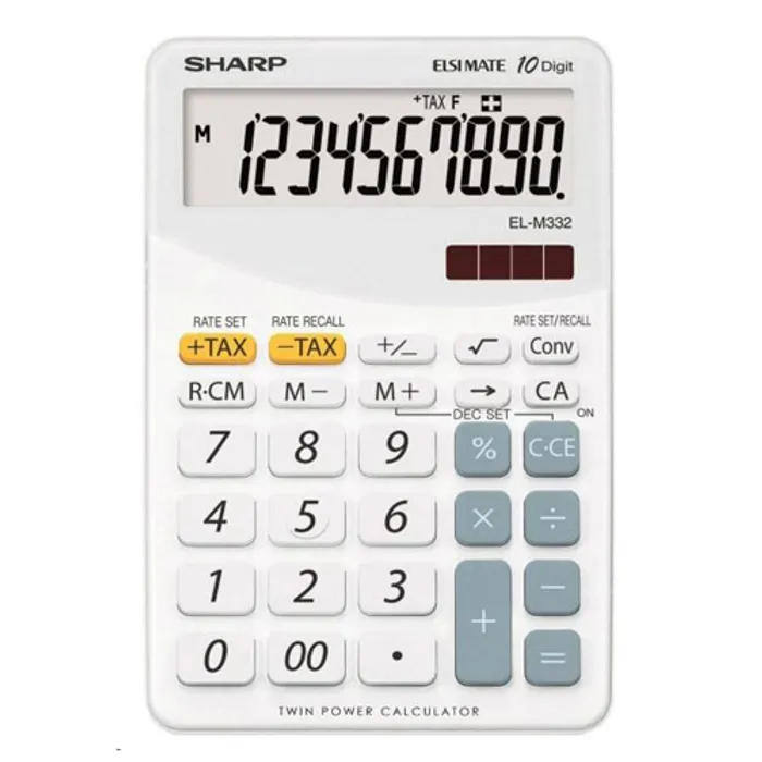 Hlavný obrázok produktu Sharp Kalkulačka EL-M332BWH, bílá, stolní, desetimístná